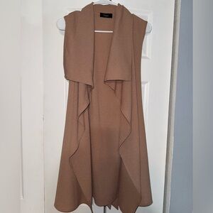 Blush pink duster vest